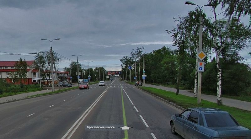 Активист «Убитых дорог» предлагает запретить левый поворот на перекрестке Крестовское шоссе - Болотный проезд