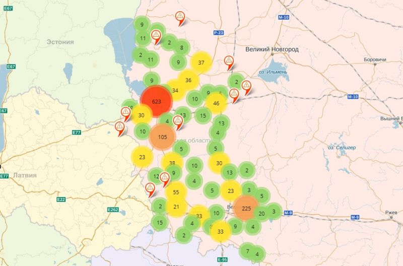 Карта ДТП по Псковской области начала работу по адресу «дтппсков.рф»