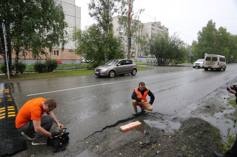 Инспекция гарантийных дорог в городе Серов