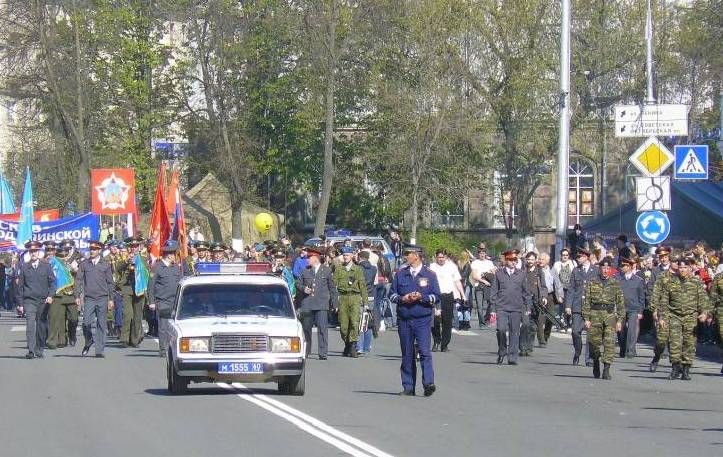 7,8,9 мая в Пскове вводится временное ограничение движения транспорта