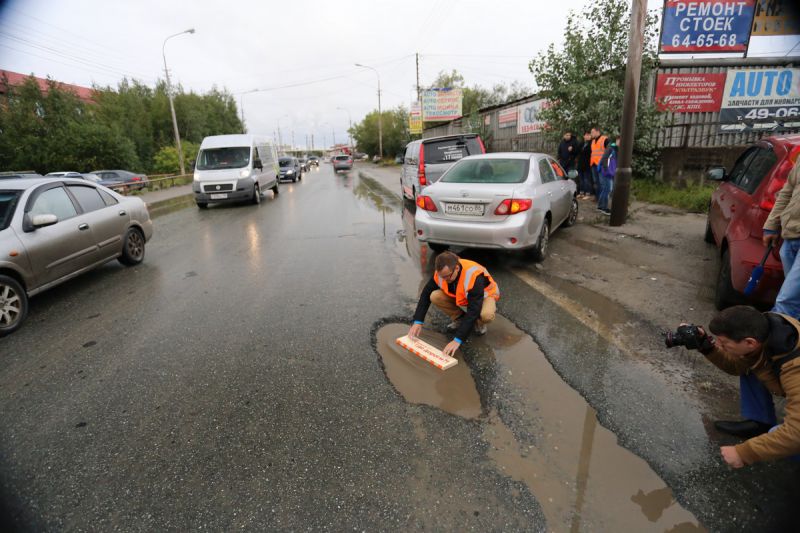Инспекция гарантийных дорог в городе Сургут