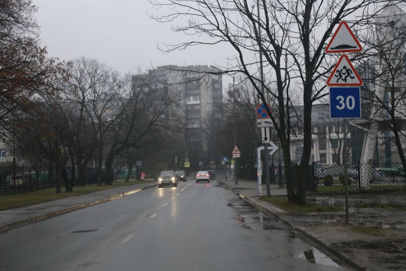 Обустройство дорог у школ в Калининграде