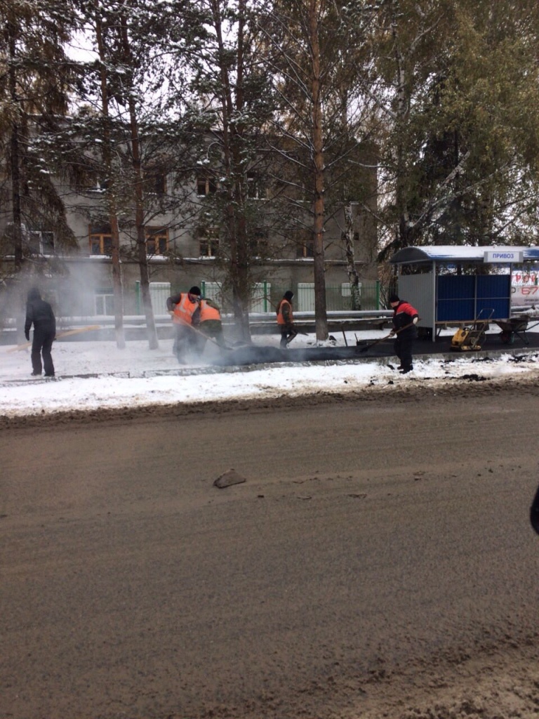 В Кемерово и Анжеро-Судженске дорожные работы, проводимые в снег, пока не оплачены