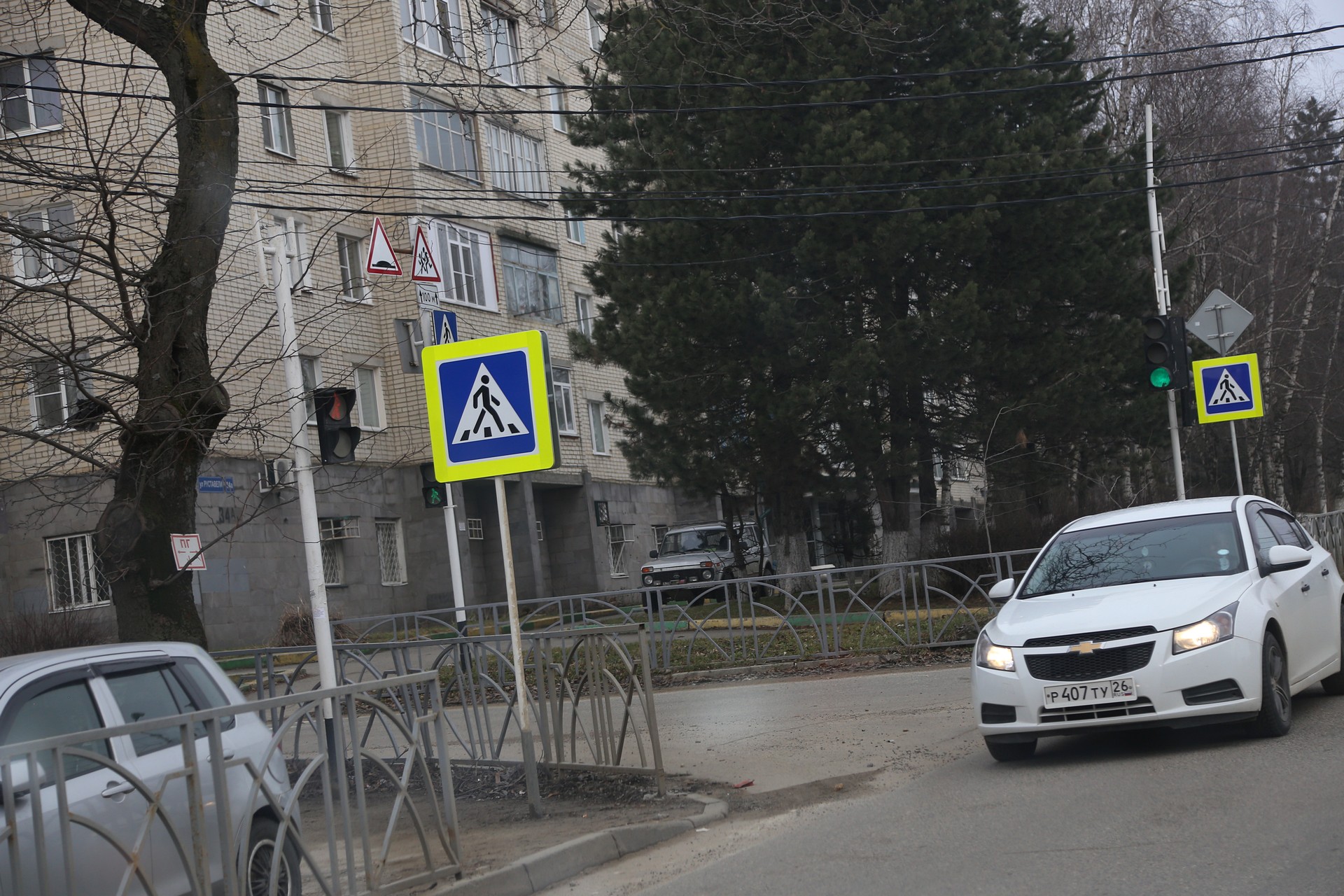 Обустройство дорог возле школ в Ставрополе