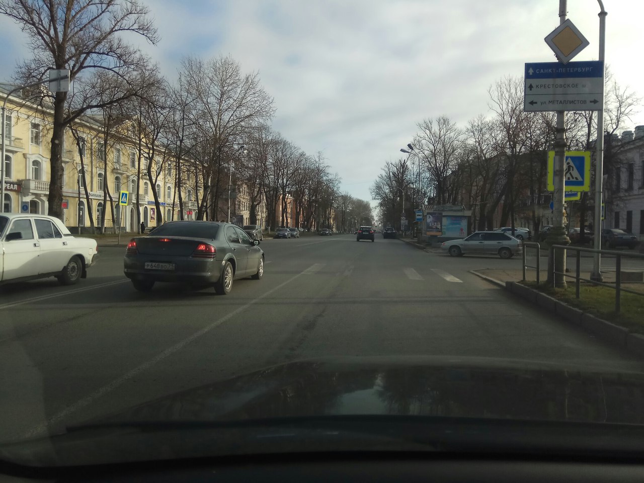 Плохая разметка в Пскове из-за плохих дорог