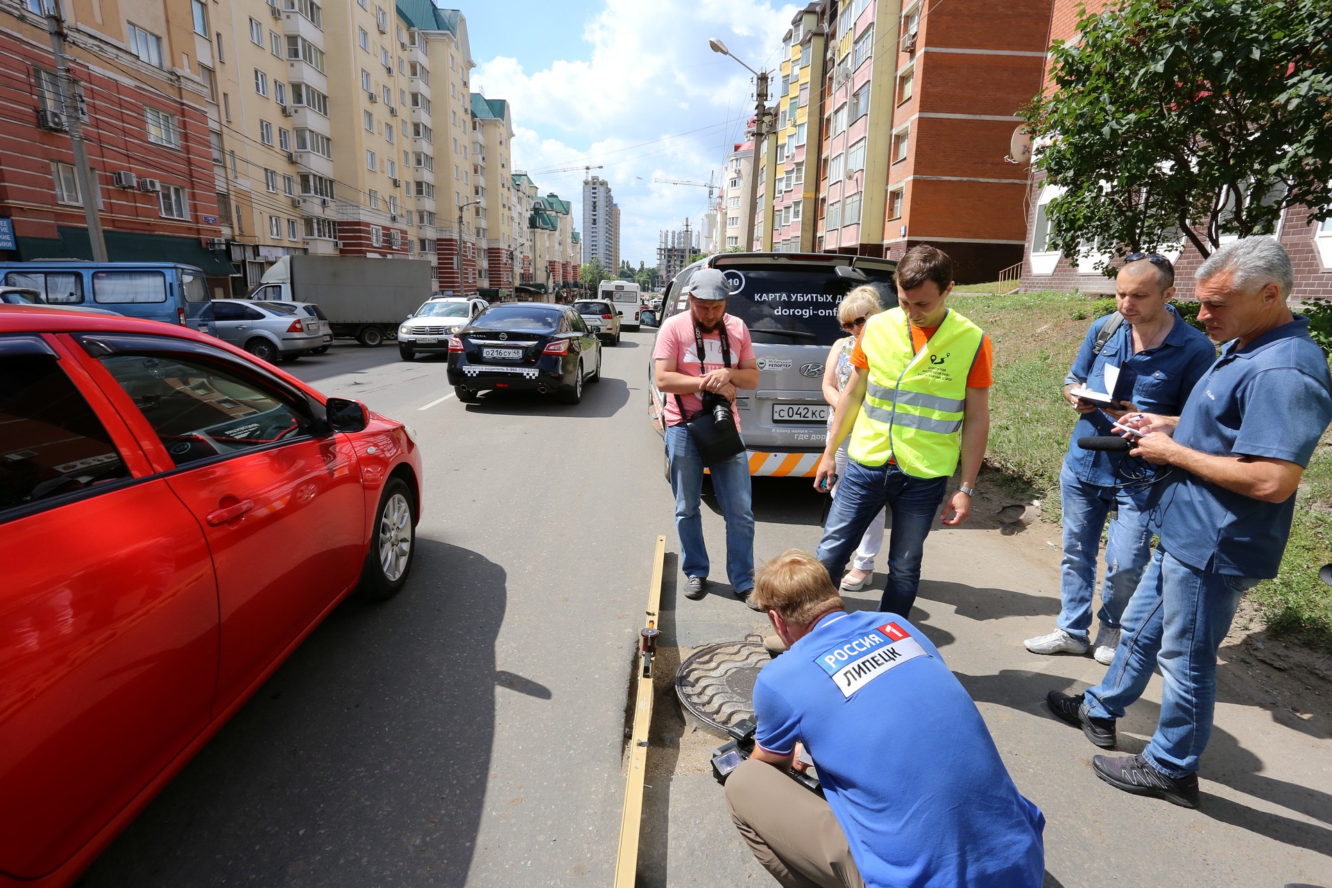 В Липецке ведутся работы по устранению дефектов, выявленных в ходе дорожной инспекции
